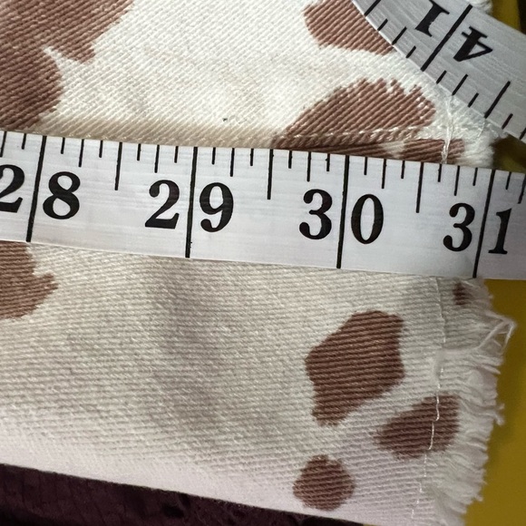 Altar’d State Cow Print Fringe High Rise Flares Size M - Picture 10 of 10